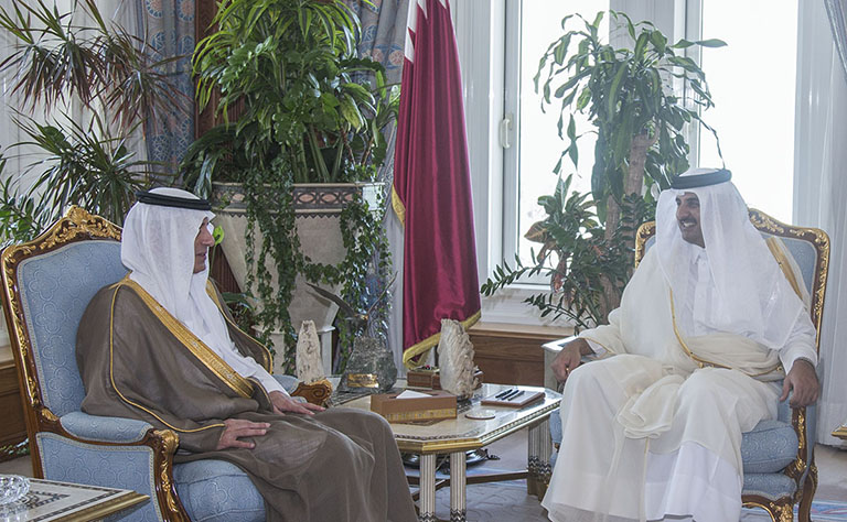 Emir of Qatar Receives Saudi Foreign Minister