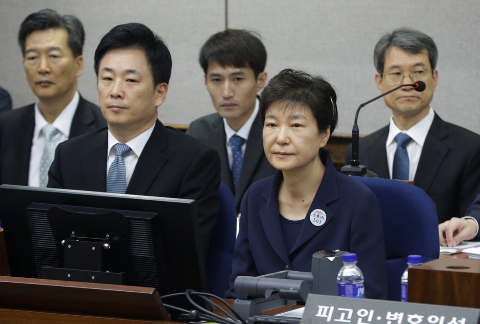 Ex-South Korean President Appears before Court, Denies Corruption Charges