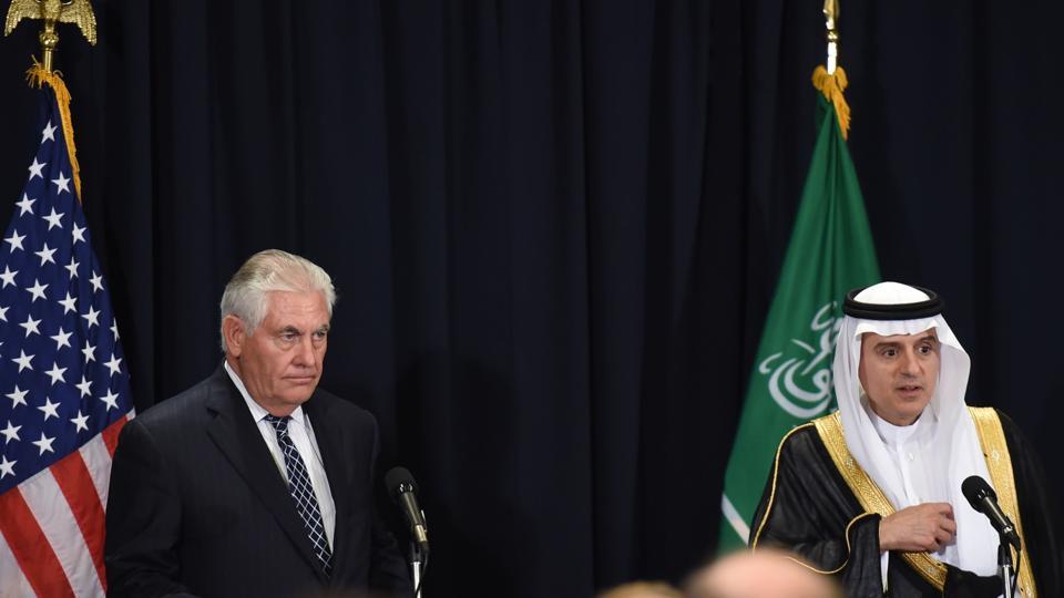 Tillerson Meets Jubeir: We Will Strengthen Efforts to Counter Iran in Yemen, Syria
