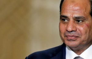 Egypt's President Abdel Fattah al-Sisi attends a ceremony to sign military contracts at the Ittihadiya presidential palace in Cairo