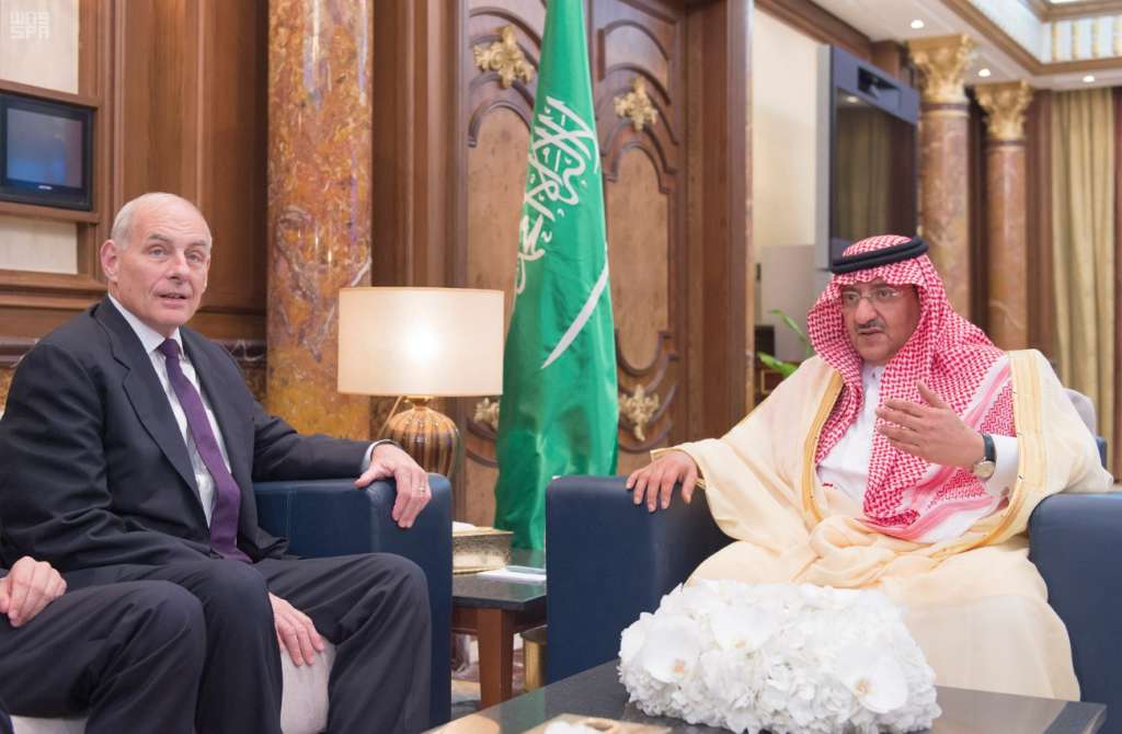 Crown Prince Receives US Secretary of Homeland Security