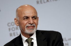 Afghanistan President Ashraf Ghani addresses the Council on Foreign Relations in New York