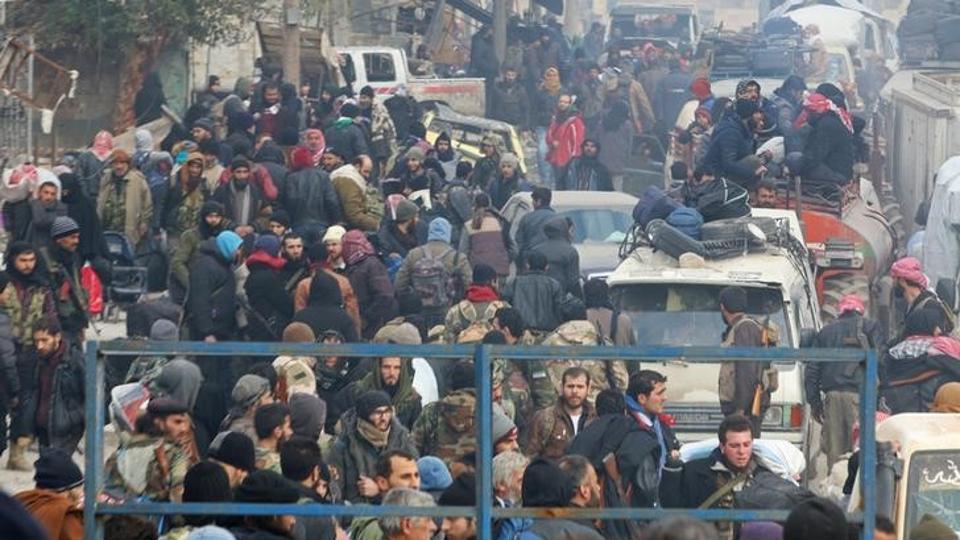 Major Evacuation of Fighters, Civilians since Beginning of War in Syria