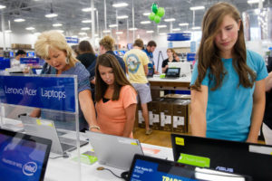 Customers at a Best Buy in Augusta, Ga., in 2014. CreditSara Caldwell/The Augusta Chronicle, via Associated Press