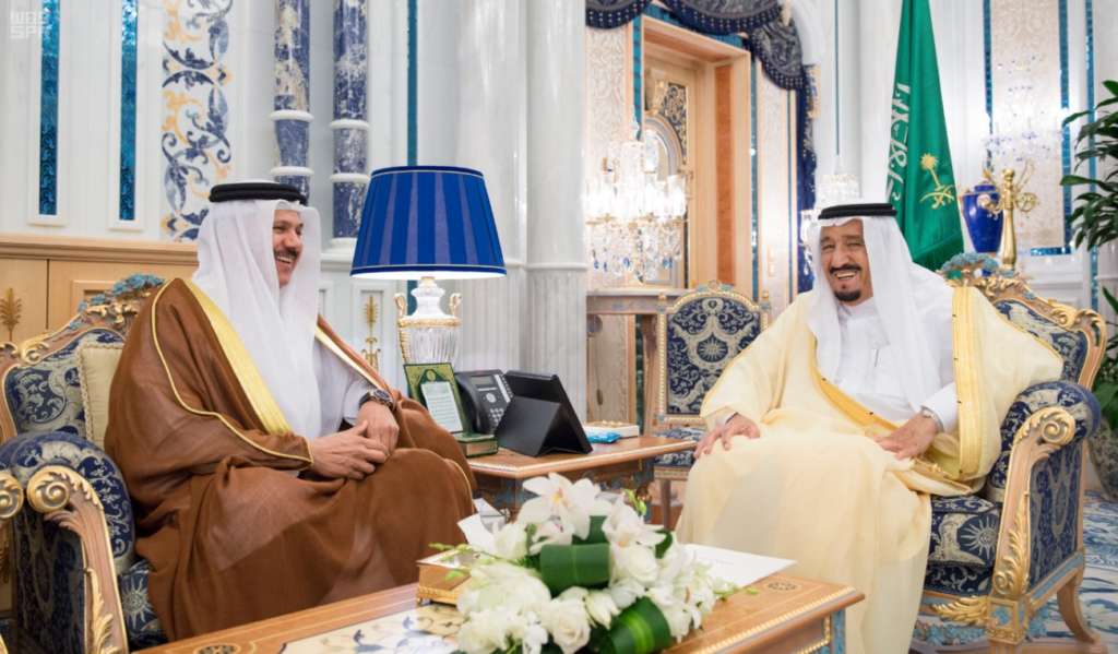 King Salman Receives GCC Chief