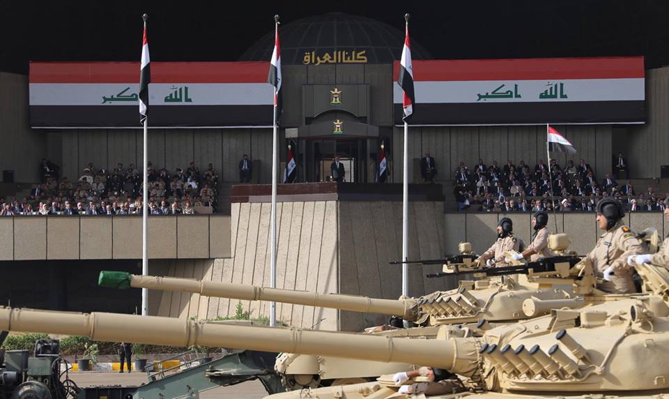 Iraq PM Abadi Attends Military Parade Celebrating Mosul Victory
