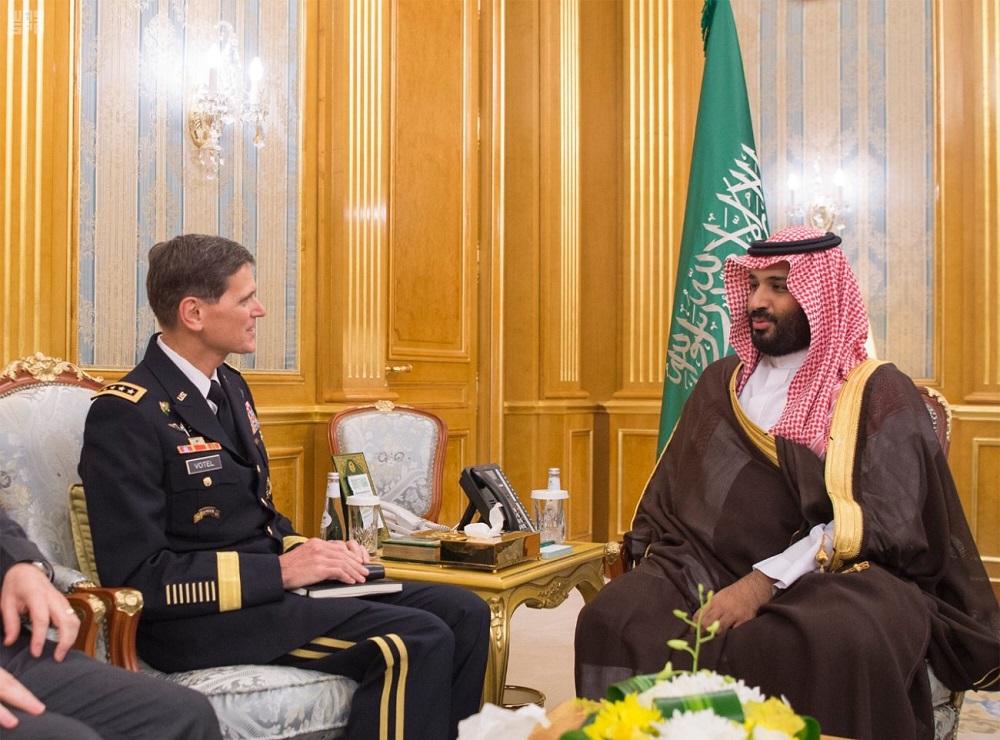 Vice Custodian of the Two Holy Mosques Meets with Commander of the US Central Command