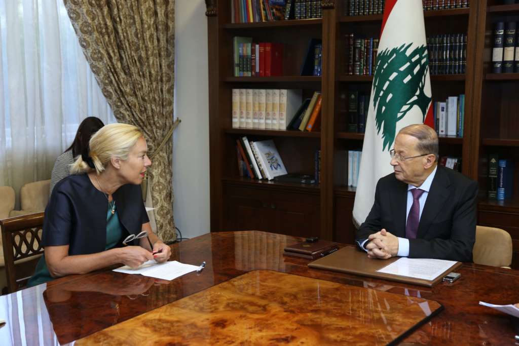 Aoun: Lebanon is Committed to Implementation of Resolution 1701