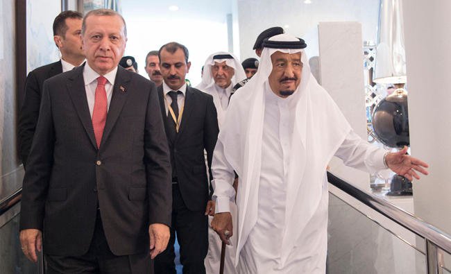 King Salman, Erdogan Discuss Efforts to Combat Terrorism