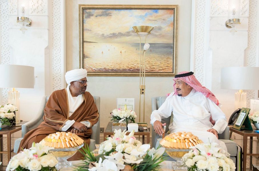 Custodian of the Two Holy Mosques Meets with Sudan President