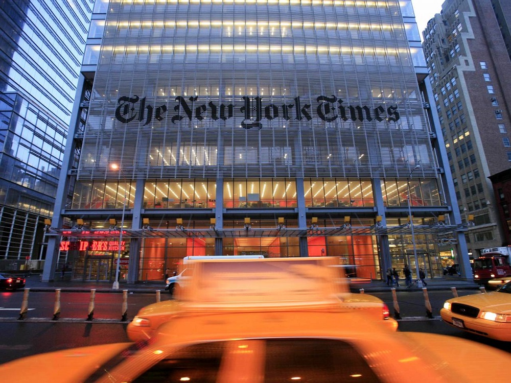 A Day with The New York Times