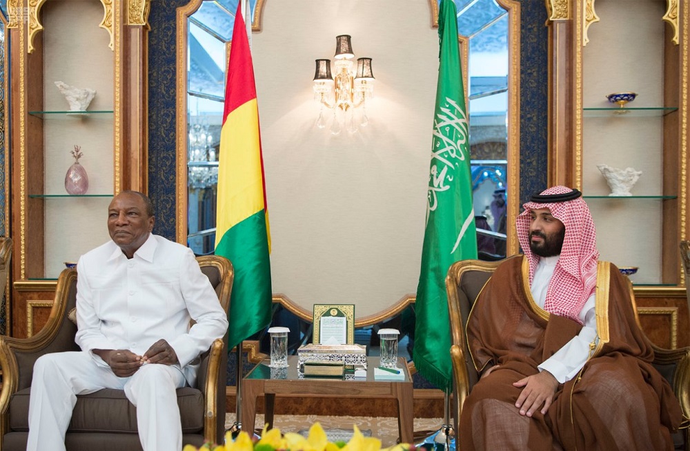 Vice Custodian of the Two Holy Mosques Meets with Guinea President