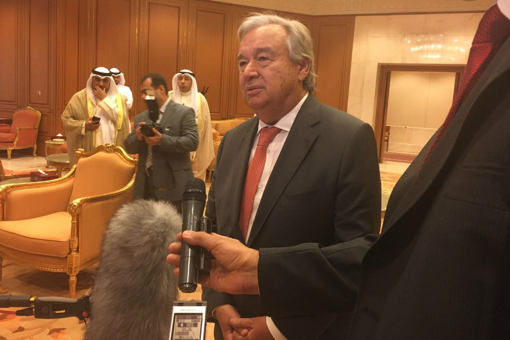 Guterres: We Support Kuwaiti Mediation to Solve Qatar Crisis