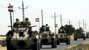 Egyptian Military Tanks in Sinai
