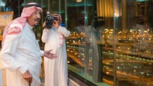 The Custodian of the Two Holy Mosques King Salman bin Abdulaziz overlooks Hajj pilgrims in Makkah,