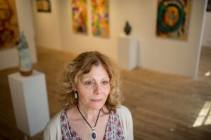 Marlena Vaccaro at the Carter Burden Gallery, an exhibition space dedicated to artists at least 60 years old that she runs in Chelsea.