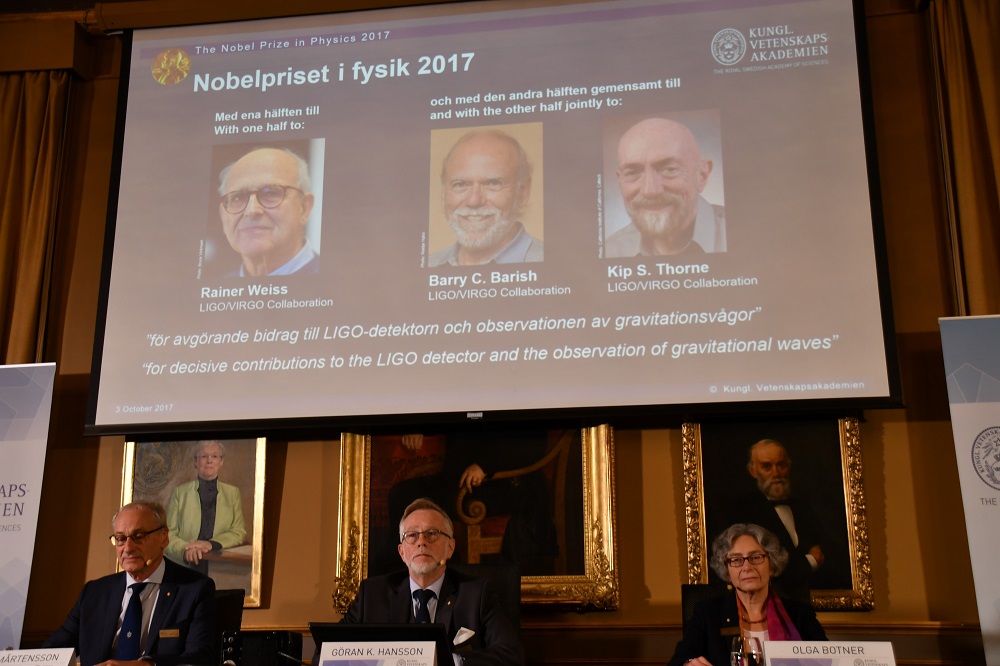 Nobel Physics Prize Awarded to 3 Scientists for Proving Einstein’s ‘Gravitational Waves’ Theory